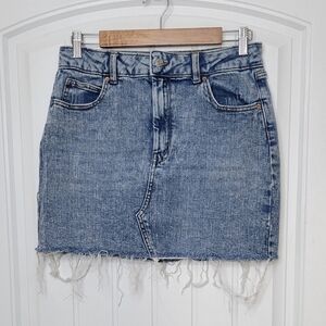 Wild Fable Blue Cutoff Jean Skirt